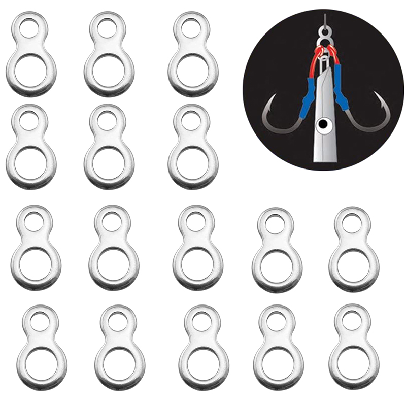 Fishing Equipment Tools - 10-50Pcs Stainless Steel Fishing Solid Ring