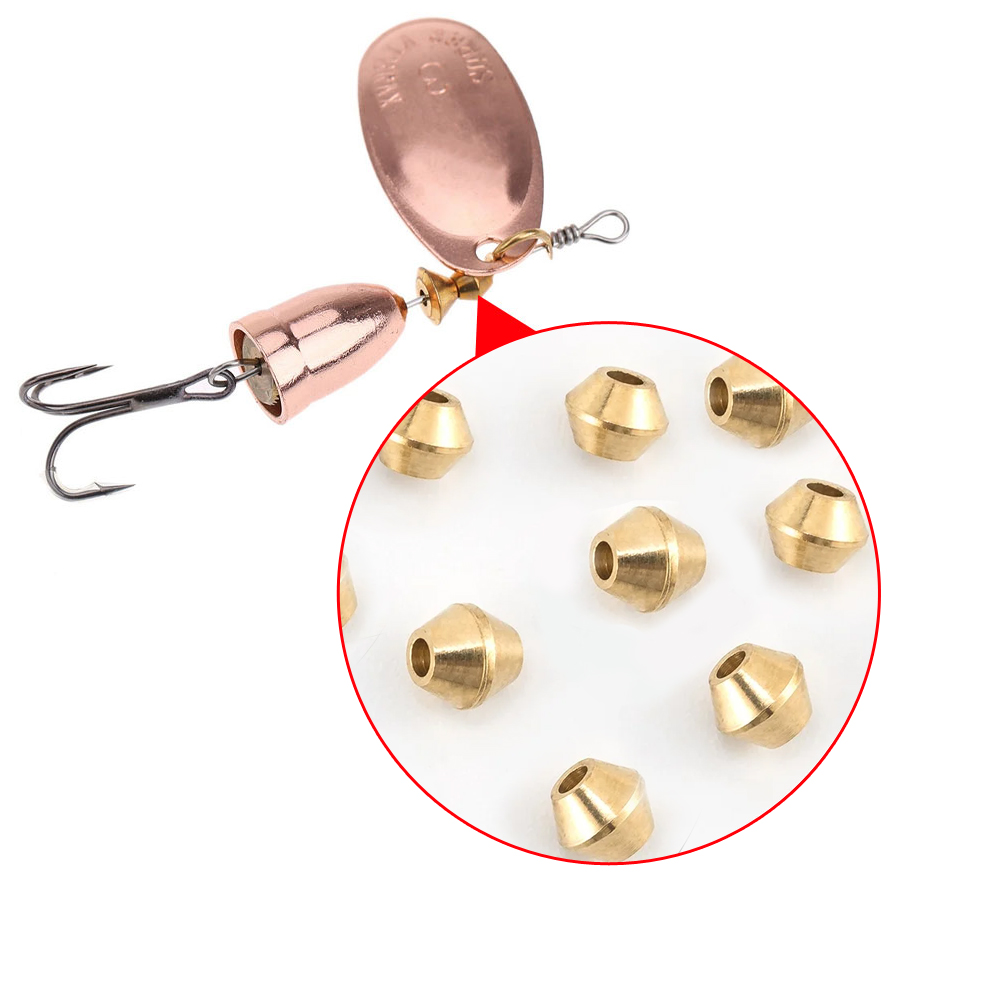 Trout Fishing Lure - 40pcs DIY Lure Brass Fishing Bead