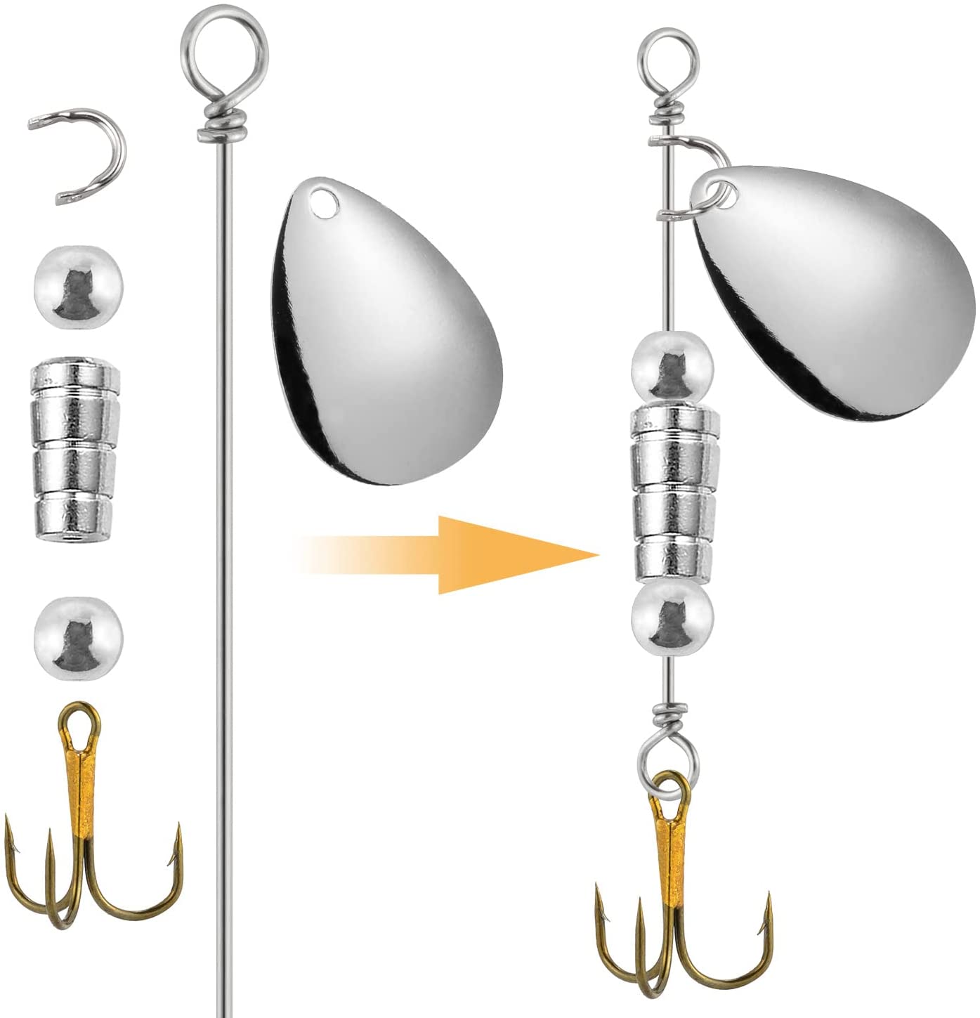 30/100 Viên Spinner Dụ Làm Trụ - đánh giá và giá Trout Fishing Lure