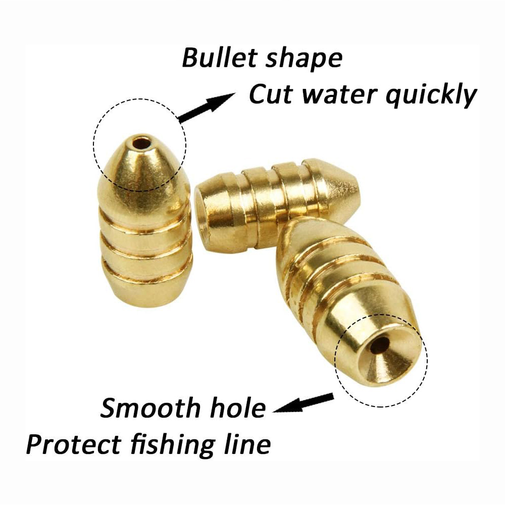 10Pcs Brass Fishing Weight Cop - đánh giá và giá Trout Fishing Lure