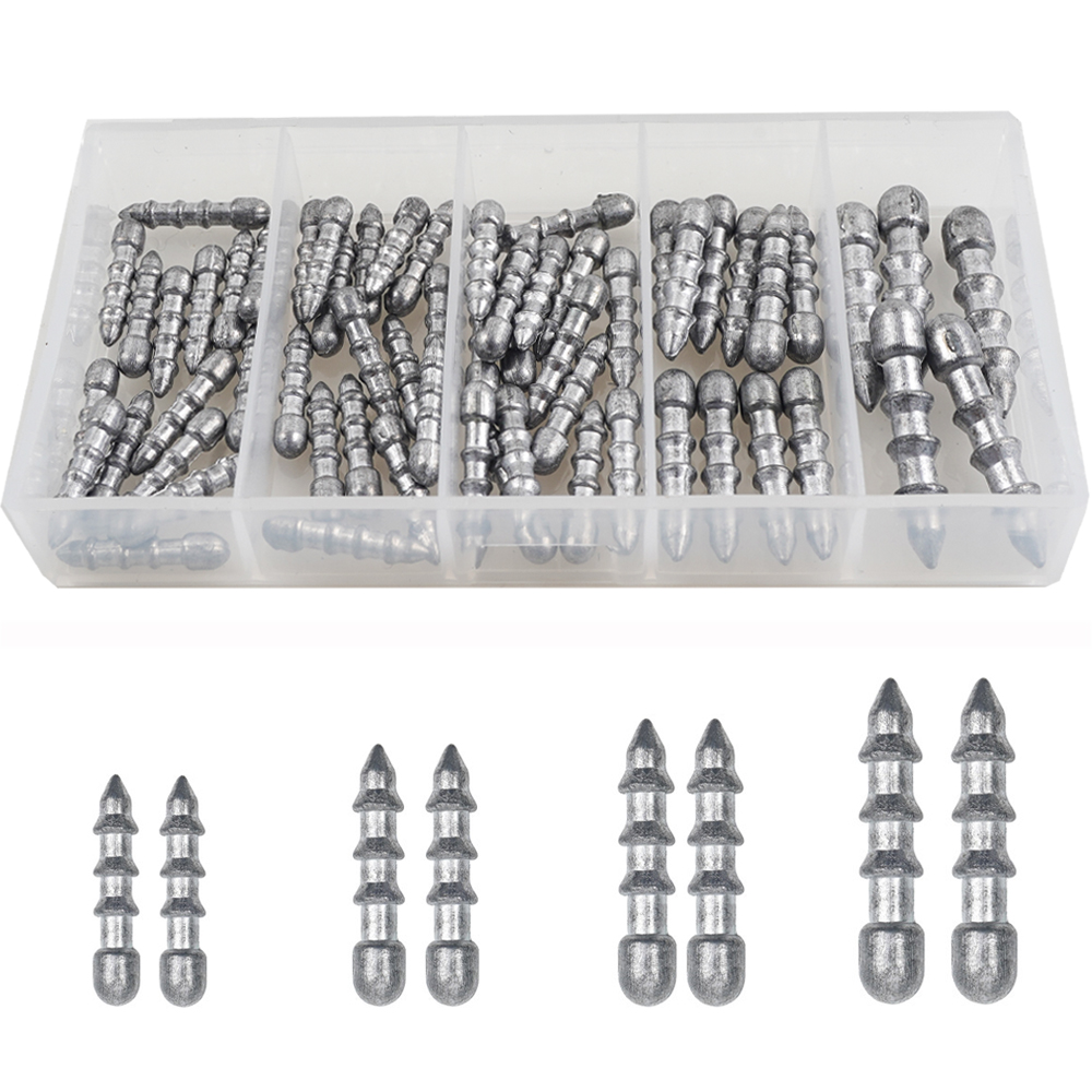 60PCS Nail weights Worm Fishin - đánh giá và giá Trout Fishing Lure