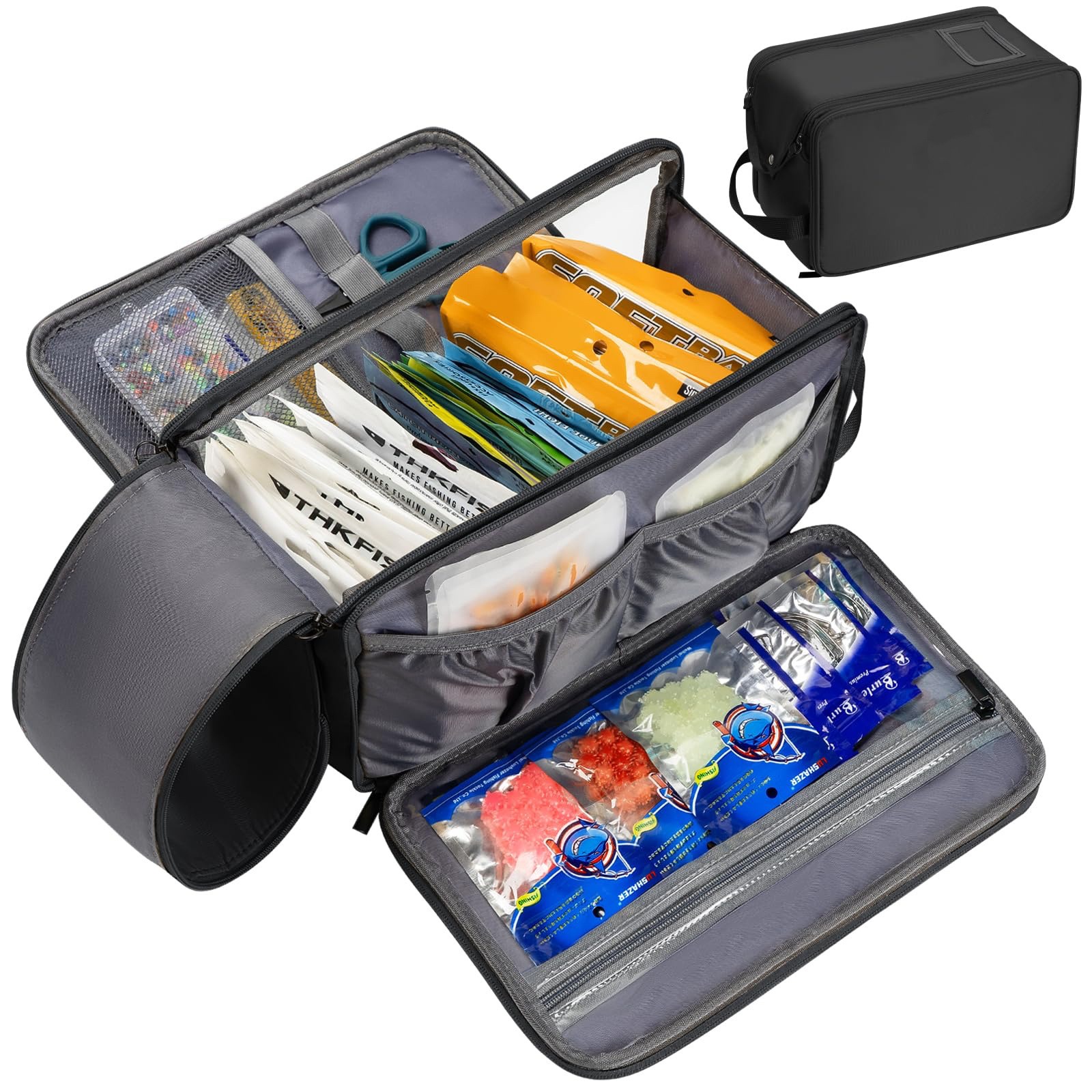 Soft Lures Bag Large Capacity  - đánh giá và giá Fishing Equipment Lures