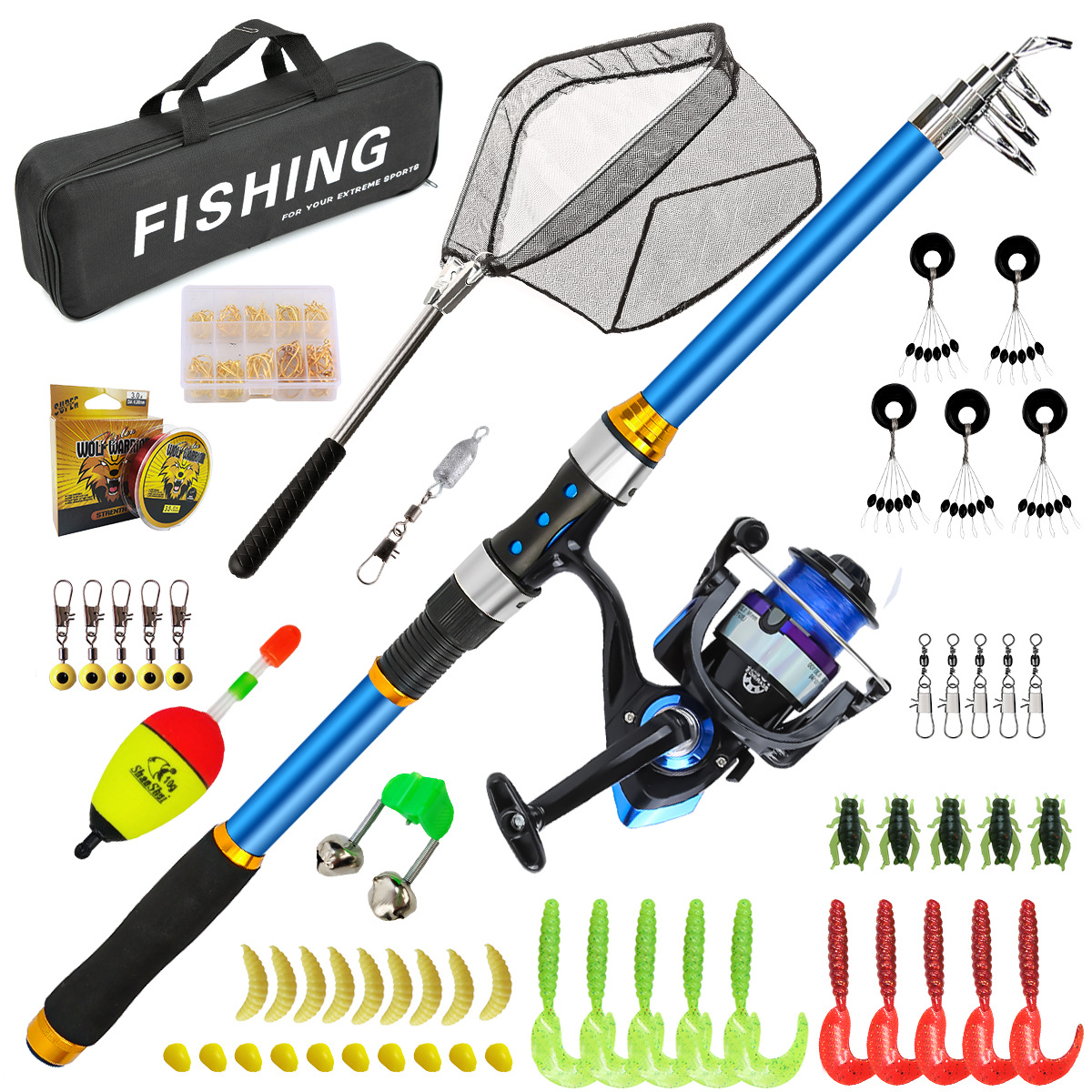 2.1-3.6M Telescopic Glass Fibe - đánh giá và giá Fishing Equipment Line