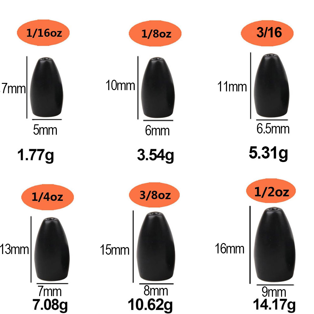Tungsten Steel Fishing Weights - đánh giá và giá Trout Fishing Lure
